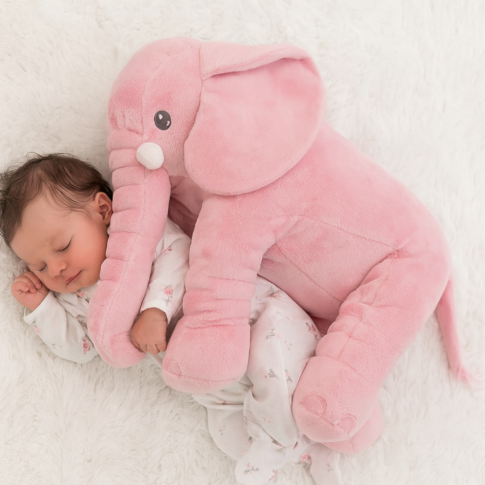 Plush Elephant Baby Pillow Snuggle Comfort Nursery Gift