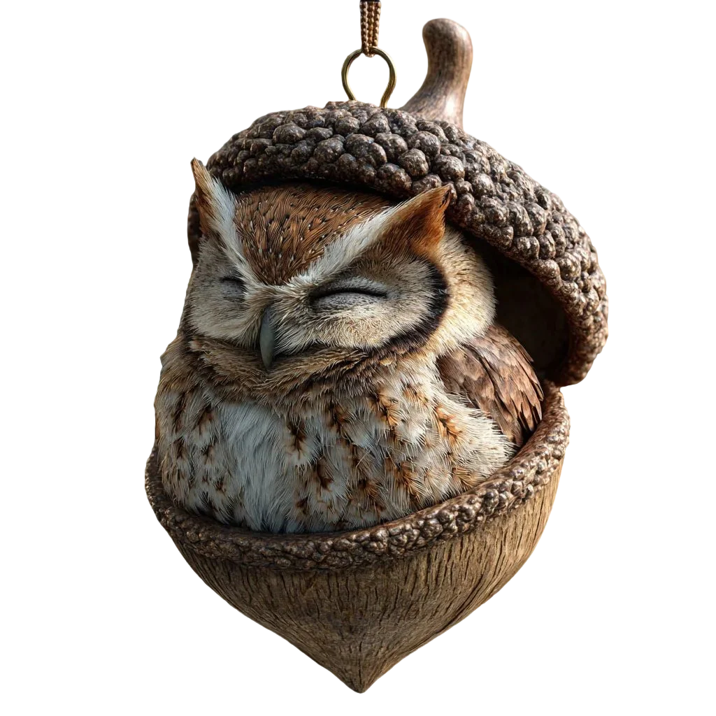 Plush Toy Woodland Acorn Character Figure Decor