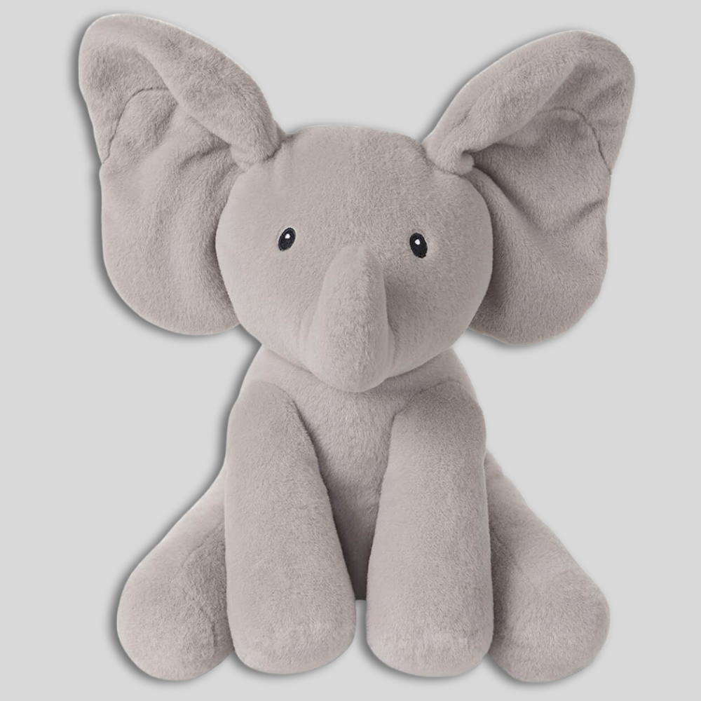 Plush Elephant Toy Soft Animated Singing Peekaboo Baby Gift