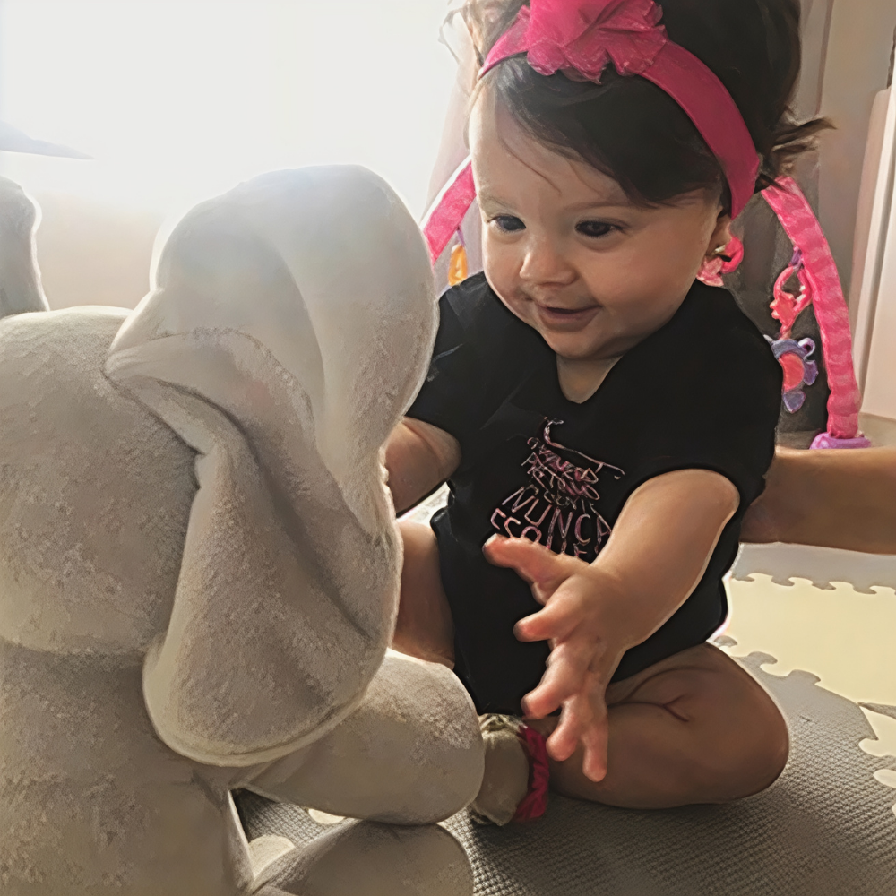 Plush Elephant Toy Soft Animated Singing Peekaboo Baby Gift