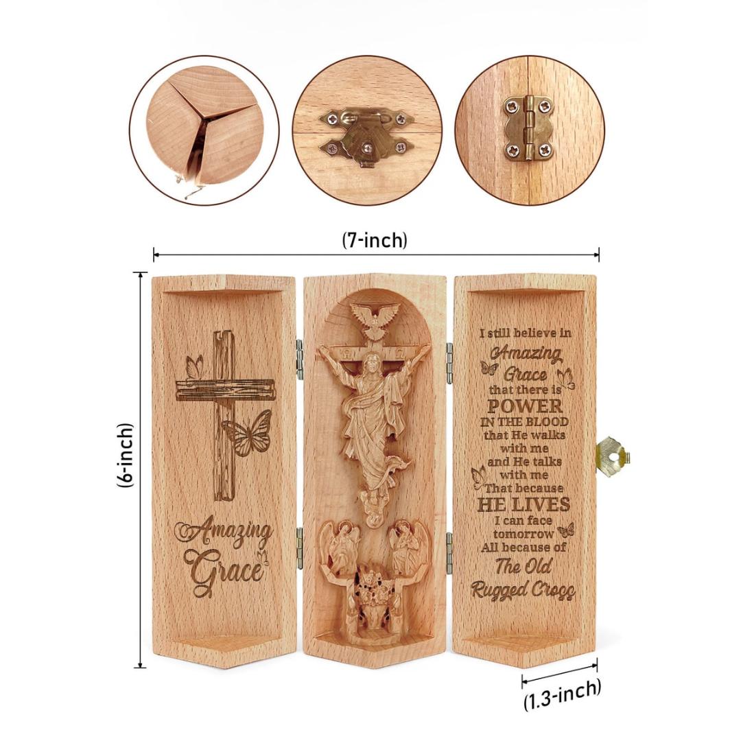 Religious Sculpture Amazing Grace Openable Statue Christian Gift