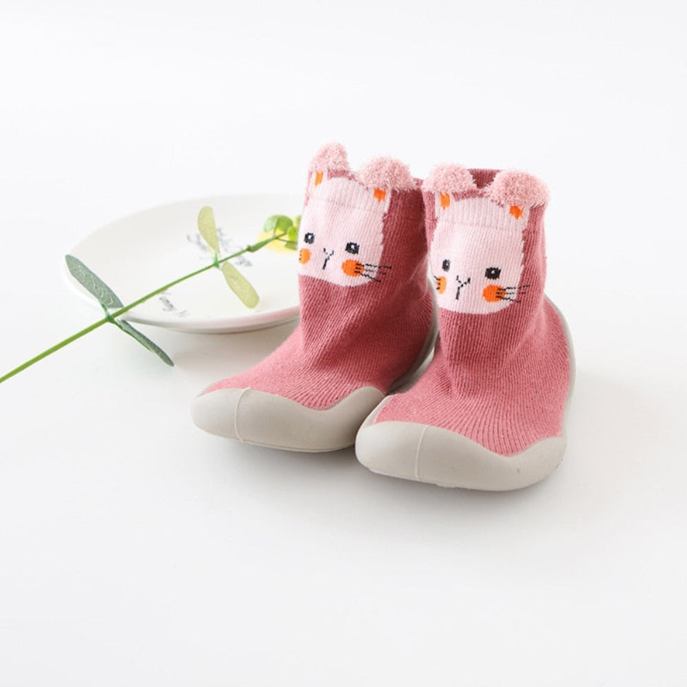 Baby Walking Shoes Non Slip Knit Upper Soft Sole