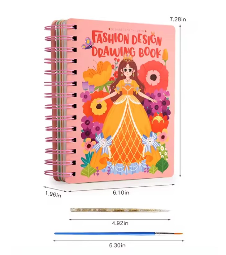 Księżniczki – książka do malowania i zabawy plastycznej - Image 3