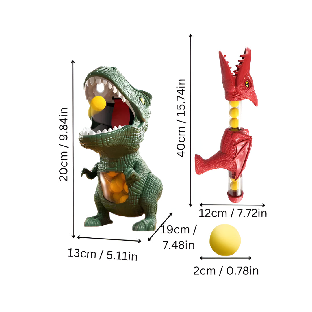 Shooting Game Dinosaur Target Foam Ball Kids Play Set