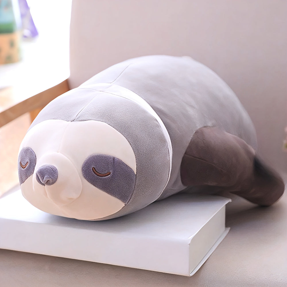 Stuffed Animal Sloth Plush Pillow Soft Cuddly Toy Kids Adults