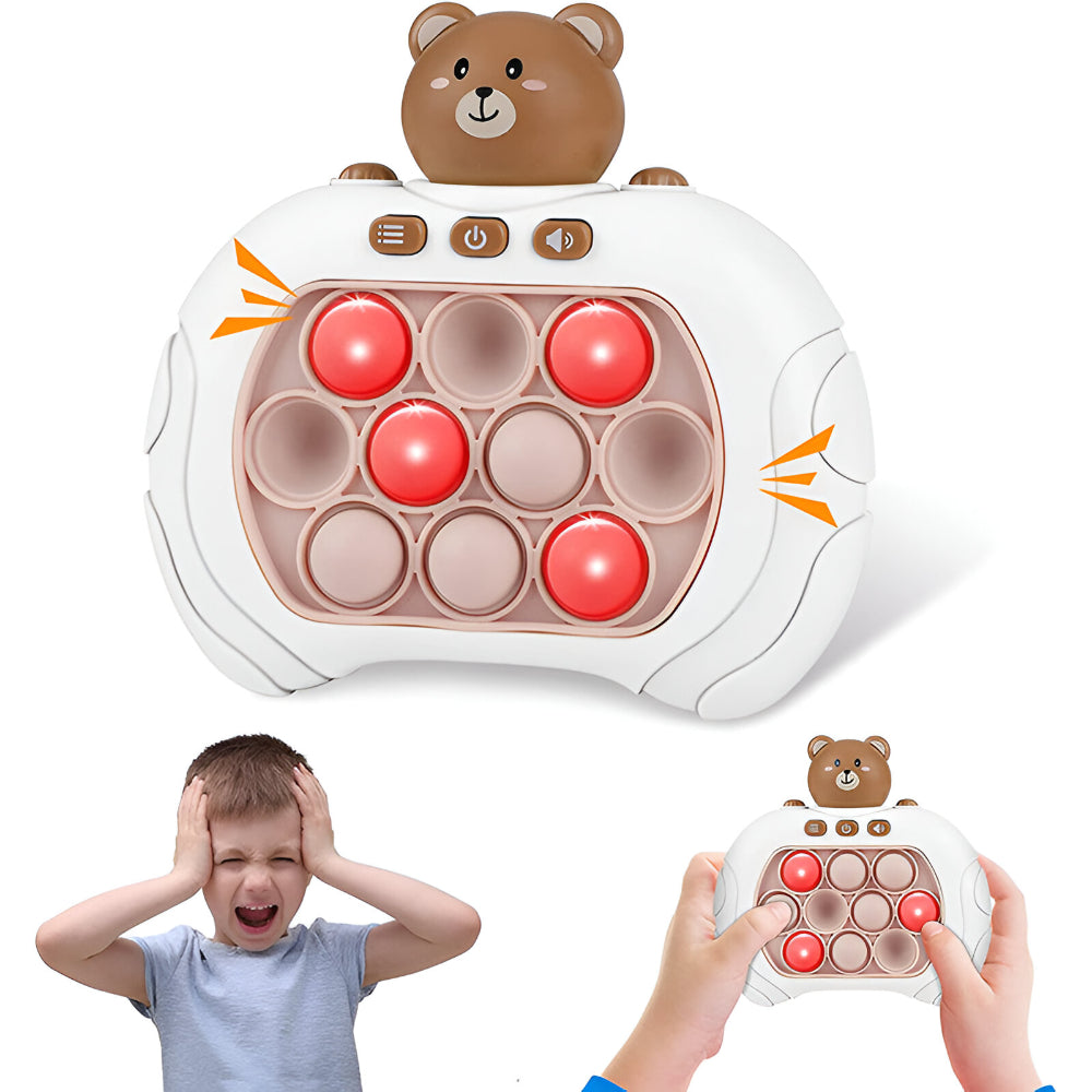 Kids Toy Pop Bubble Game Reaction Speed Hand Press Device