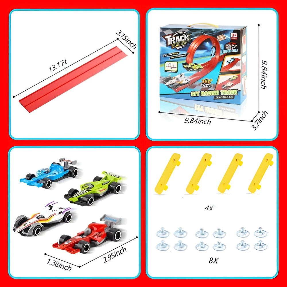 Kids Toys Racing Track Loop Car Track Set