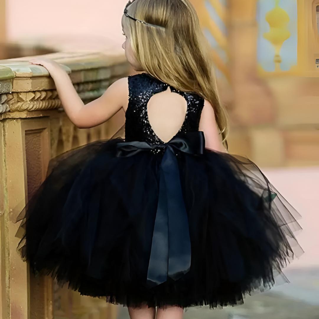 Toddler Party Dress Flower Girl Dress Glitter Detail