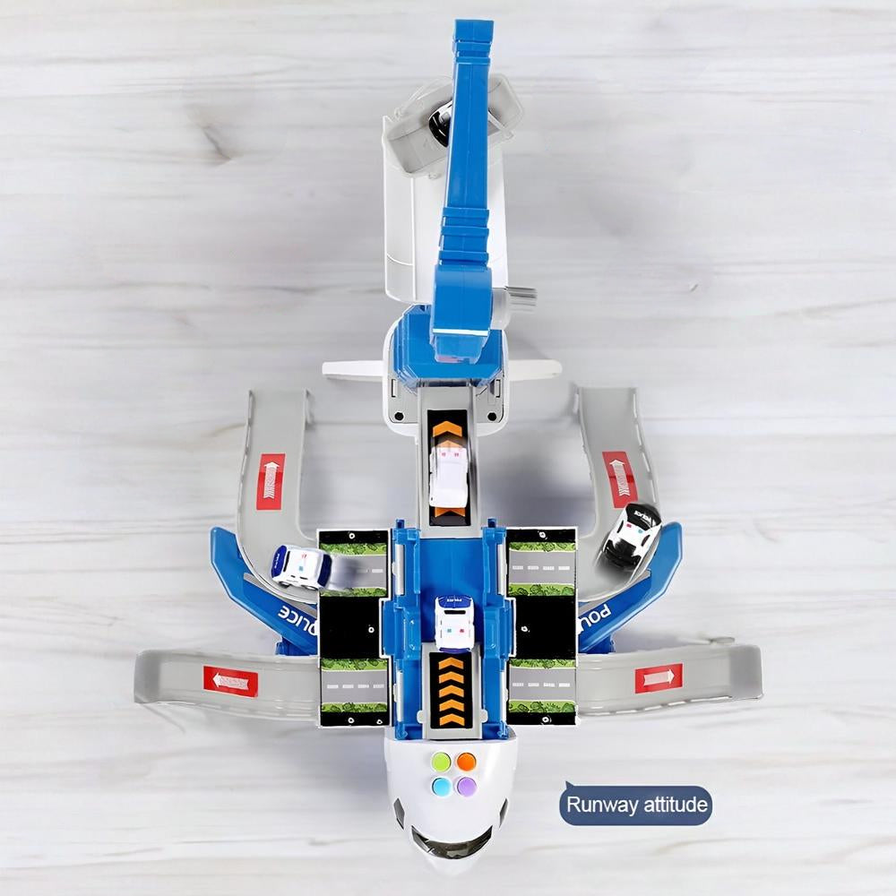 Toy Airplane Transformable Play Set Kids Construction Model