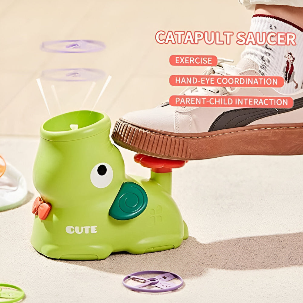 Toy Launcher Flying Disc Kids Outdoor Activity Set