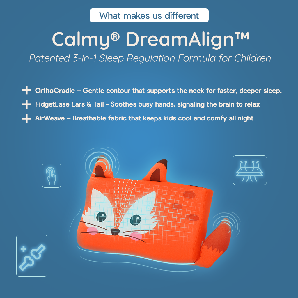 Calmly - Toddler Sensory Pillow For Bedtime Battles