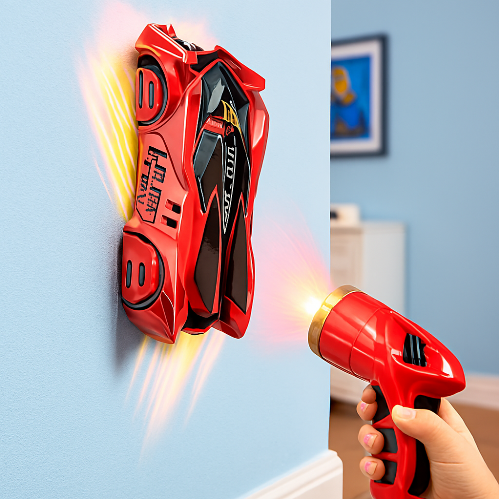 Wall Climbing RC Car Laser Remote Control LED Stunt Kids Toy