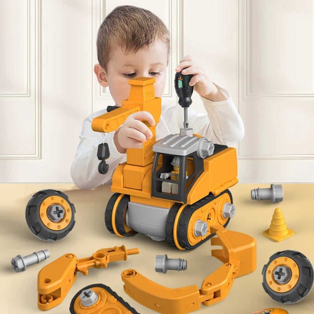 Constructo Speelset – Educatieve en Interactieve Bouwvoertuigen voor Kinderen - Image 1