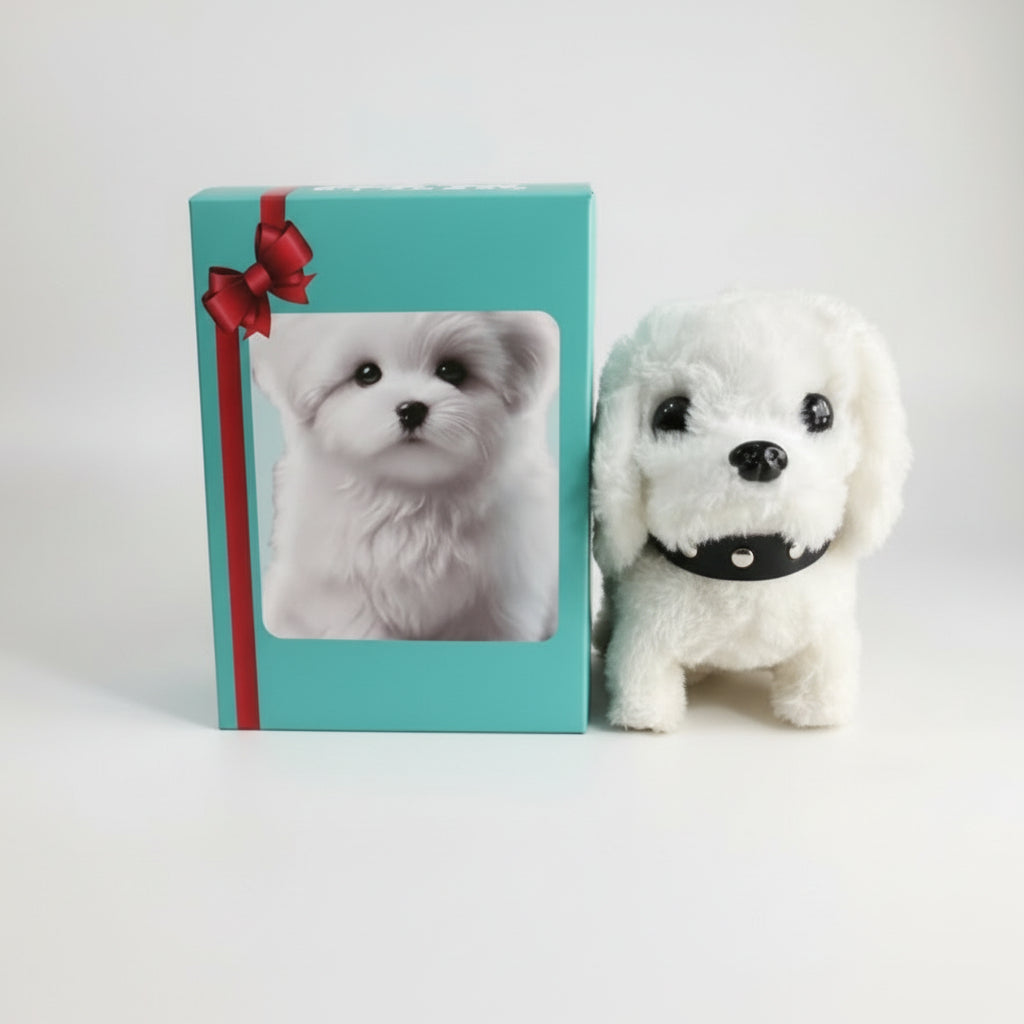 Perro robótico realista para niños Juguete interactivo Mascota que camina