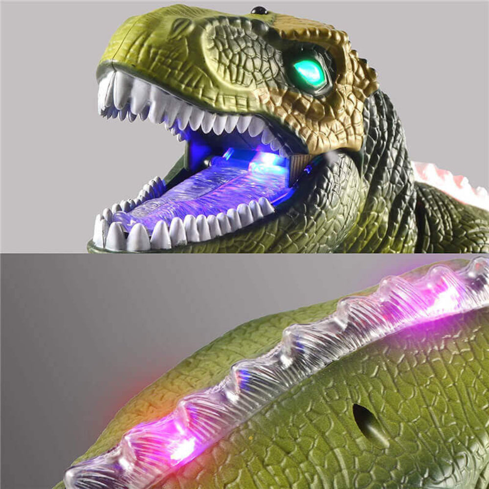 Kids RC Dinosaur Toy Remote Control Dinosaur T-Rex With LED Light Up, Walking & Roaring Realistic Dinosaur Toys - Image 8