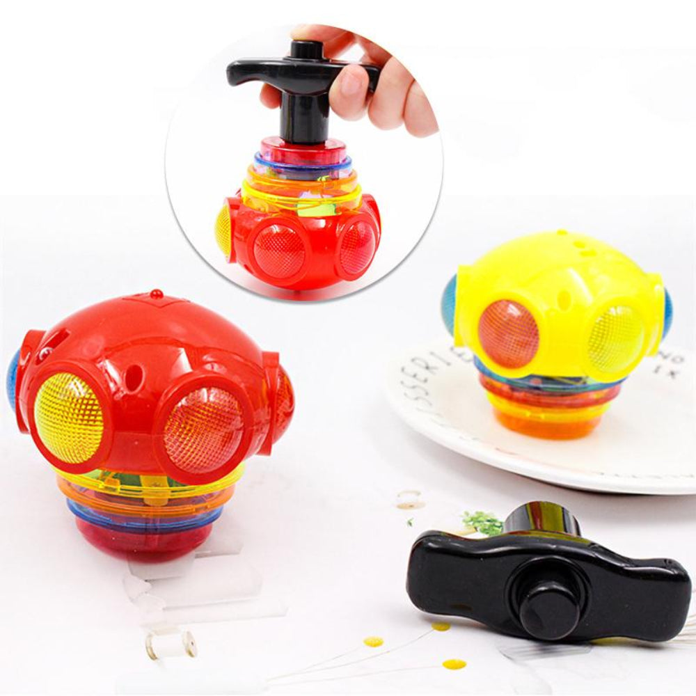 Music Flashing Spinners Toy with Launcher🎁Best Christmas Gift for Kids - Image 3