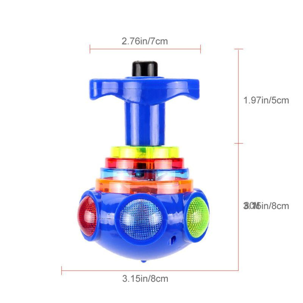 Music Flashing Spinners Toy with Launcher🎁Best Christmas Gift for Kids - Image 8
