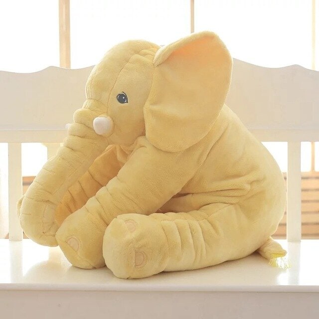 Plush Elephant Pillow Nursery Soft Comfort Cushion - Image 9