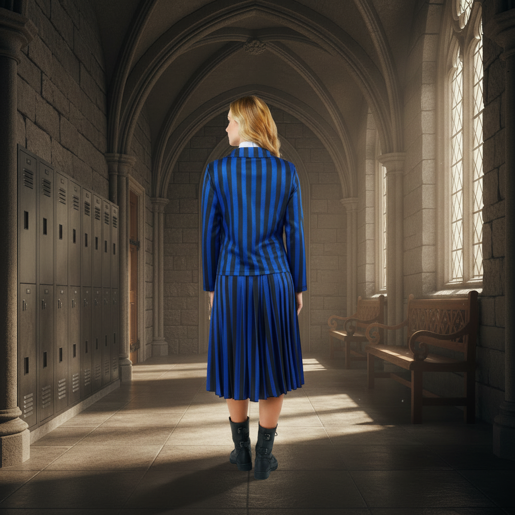 Halloween Costume Gothic Academy Dress Outfit