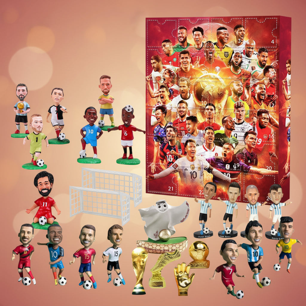 Calendar Soccer Kids Advent Countdown Toy Gift Set