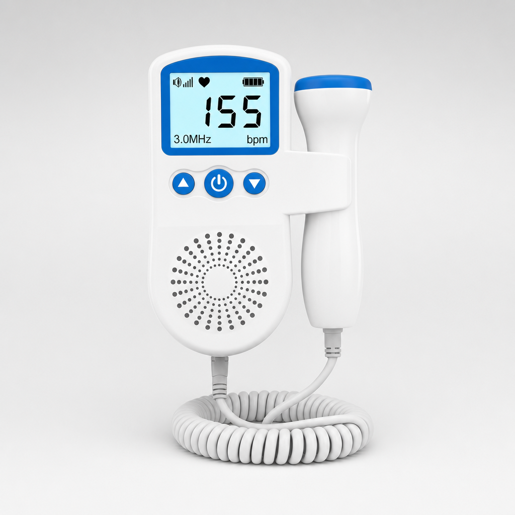 Baby Heart Monitor Portable Fetal Doppler Pregnancy Device