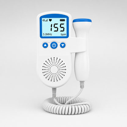 Baby Heart Monitor Portable Fetal Doppler Pregnancy Device