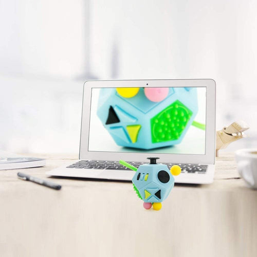 12 Fidget Cube Sided Toy Sensory Desk Play
