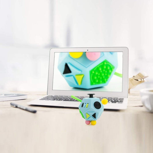 12 Fidget Cube Sided Toy Sensory Desk Play