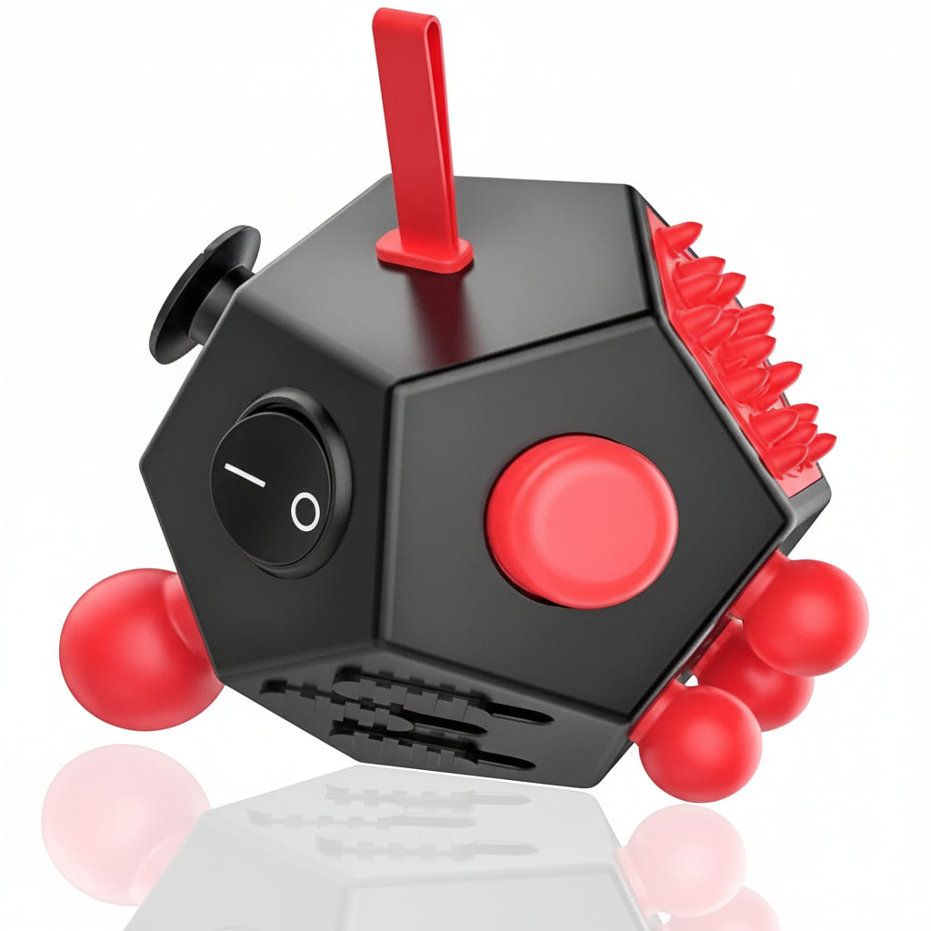 12 Fidget Cube Sided Toy Sensory Desk Play