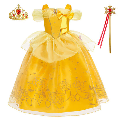 Halloween Costume Girls Royal Fairytale Princess Dress Up Party Outfit
