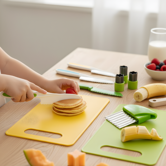 Kids Kitchen Set Real Cooking Tools
