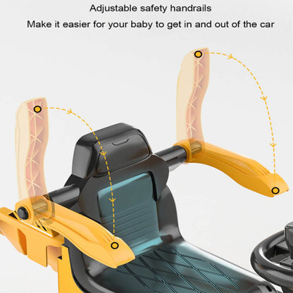 3-In-1 Toddler 6V Ride-On Push Car Kids 4WD Rechargeable Excavator with Fully Electric Digging Arm - Image 7