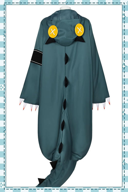 Halloween Costume Monster Jumpsuit Wig Set