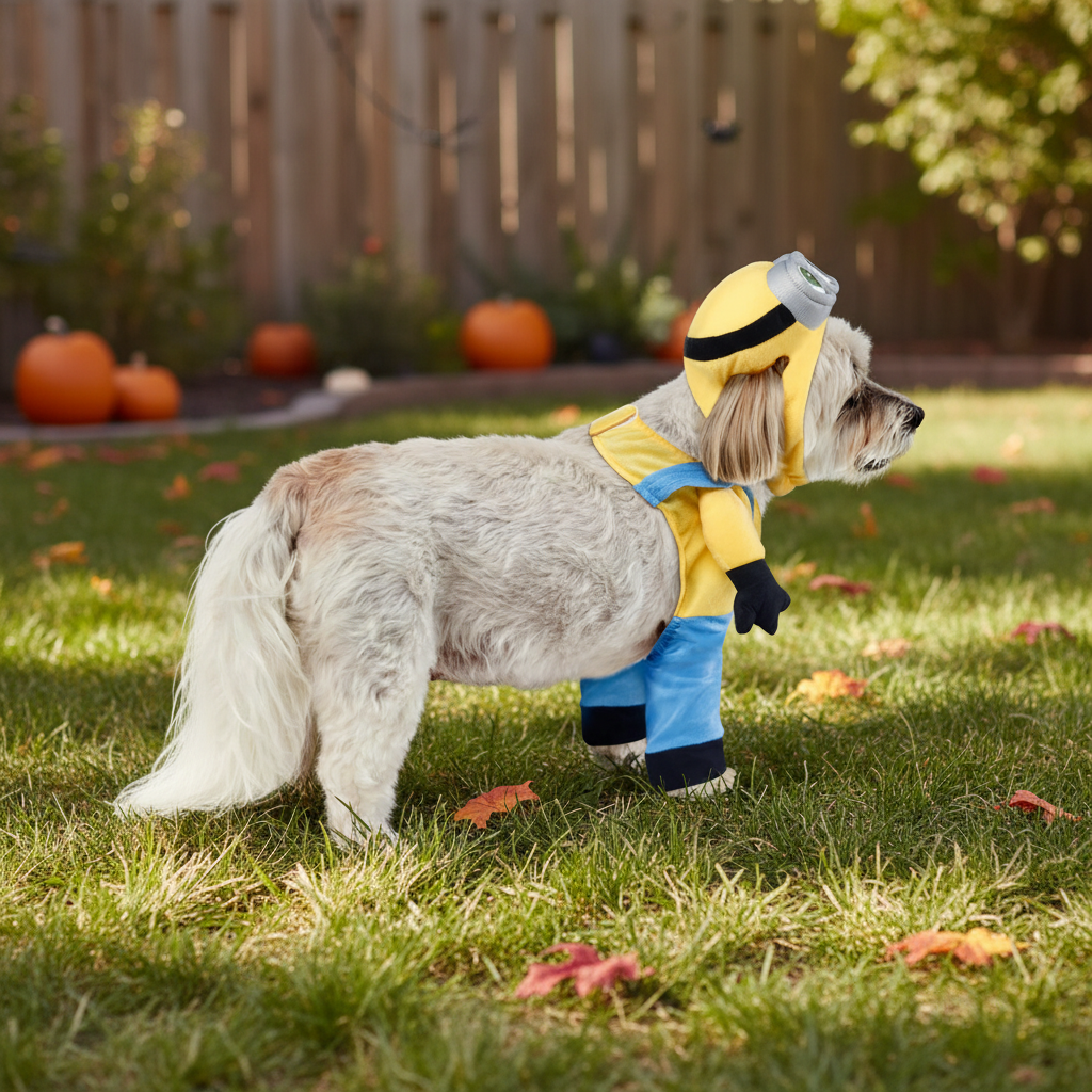 Pet Costume Cartoon Worker Dog Outfit