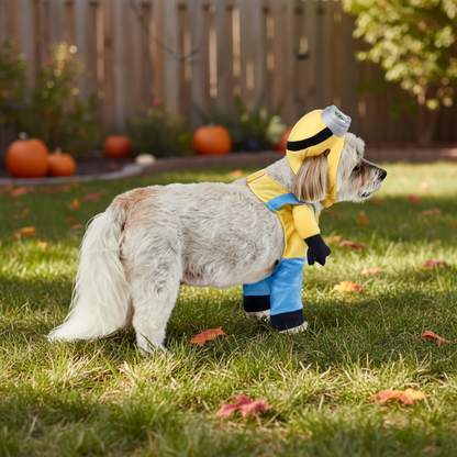 Pet Costume Cartoon Worker Dog Outfit