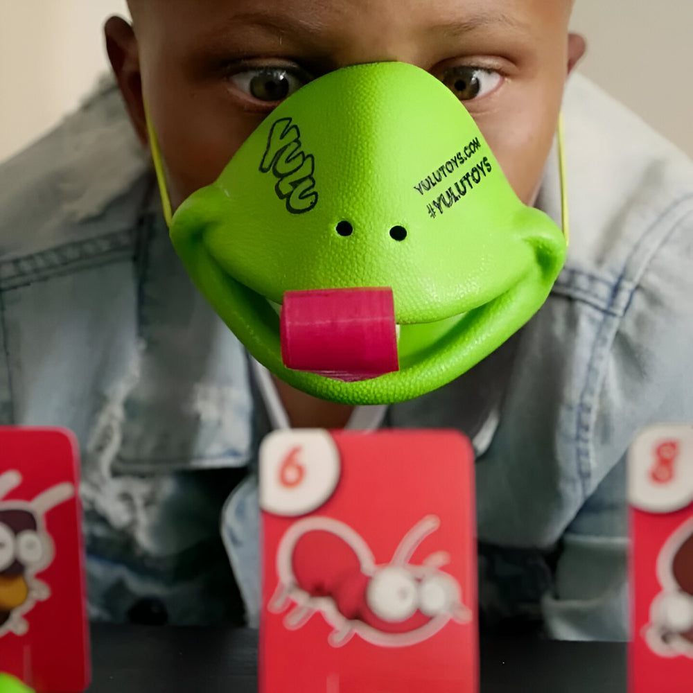 Green Mask Target Kids Game Mask Action Card Target Shooting Play Set – Slumberkiddies