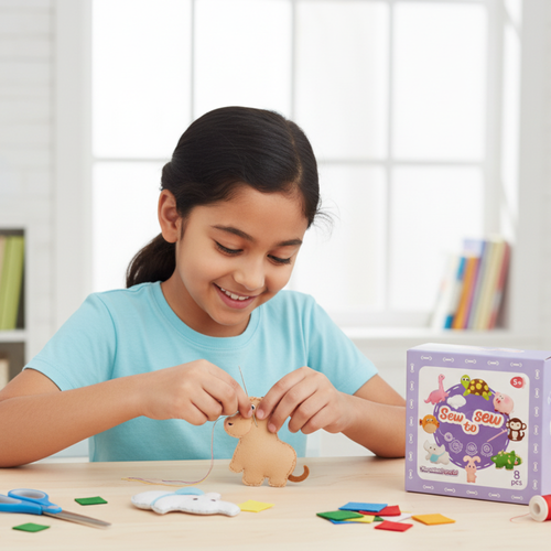Sewing Kit Kids Craft Activity Educational Toy