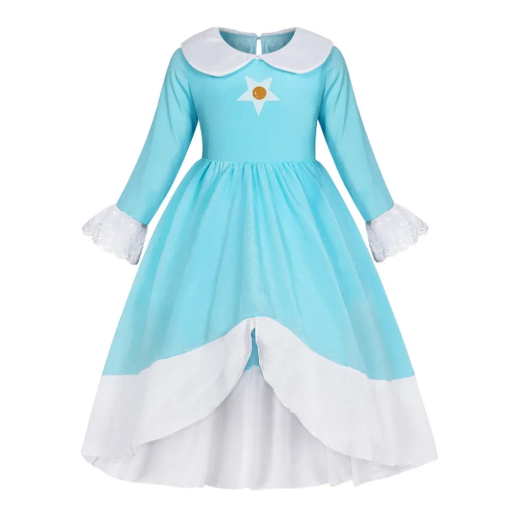 Halloween-Kostüme Prinzessin Set Kleid Krone Accessoires