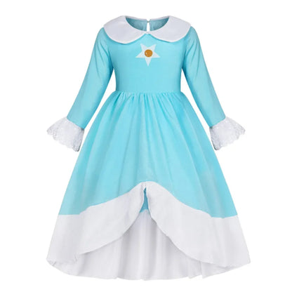 Halloween-Kostüme Prinzessin Set Kleid Krone Accessoires
