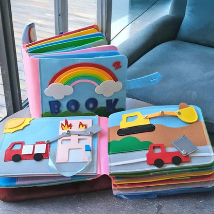 Activity Book Montessori Story Play Set Toddler Learning Pages