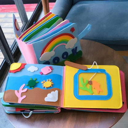 Activity Book Montessori Story Play Set Toddler Learning Pages