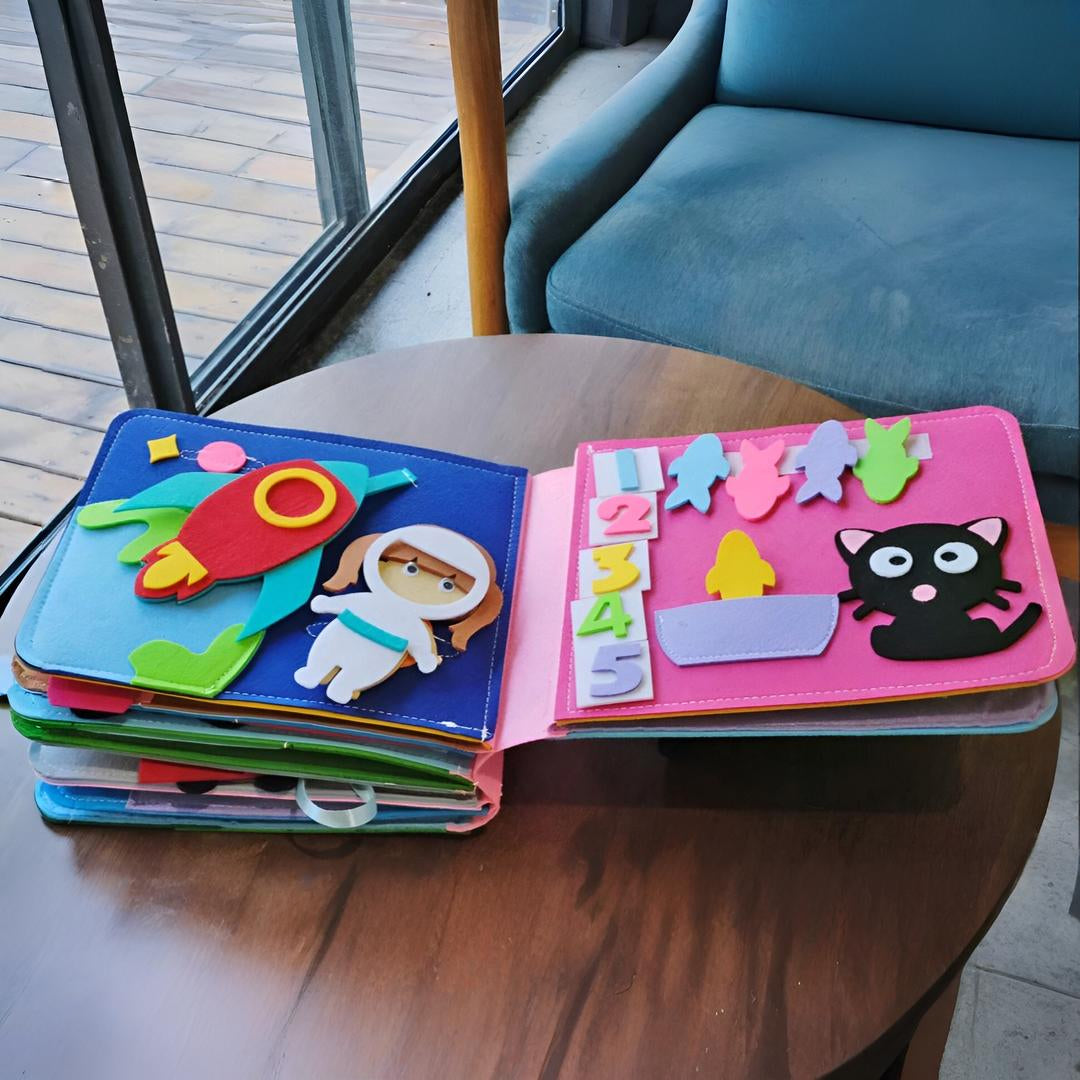 Activity Book Montessori Story Play Set Toddler Learning Pages