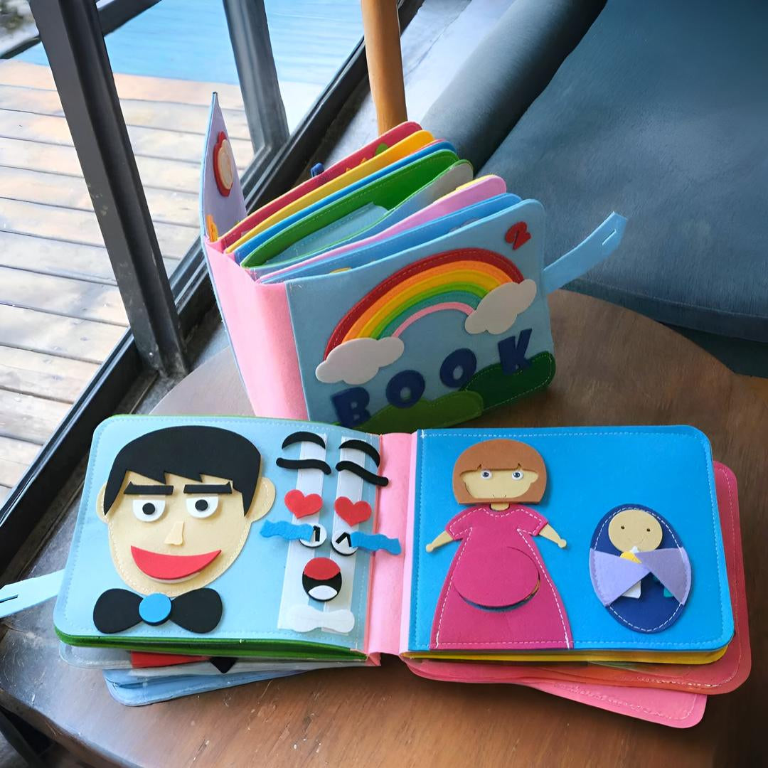 Activity Book Montessori Story Play Set Toddler Learning Pages