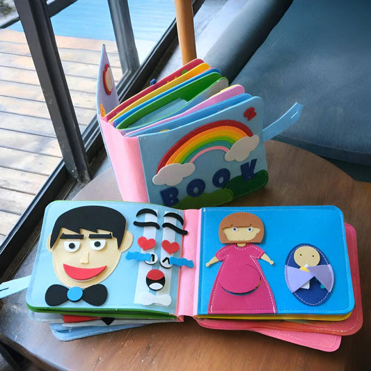 Activity Book Montessori Story Play Set Toddler Learning Pages