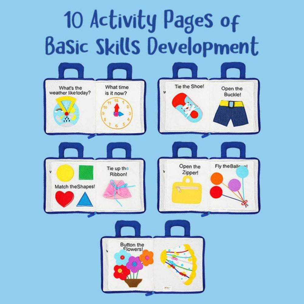 Activity Book Montessori Skills Toddlers Travel