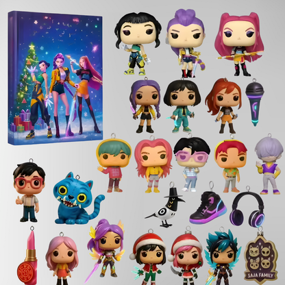 Anime Advent Calendar Collectible Figures 24 Surprises Holiday Gift 1