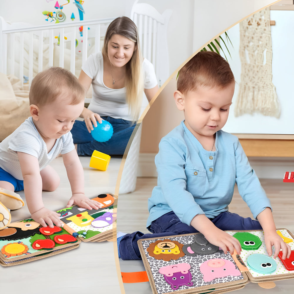 Baby Book Learning Sensory Activity Toddler Quiet Pages Toy