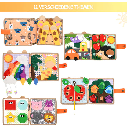 Baby Book Learning Sensory Activity Toddler Quiet Pages Toy