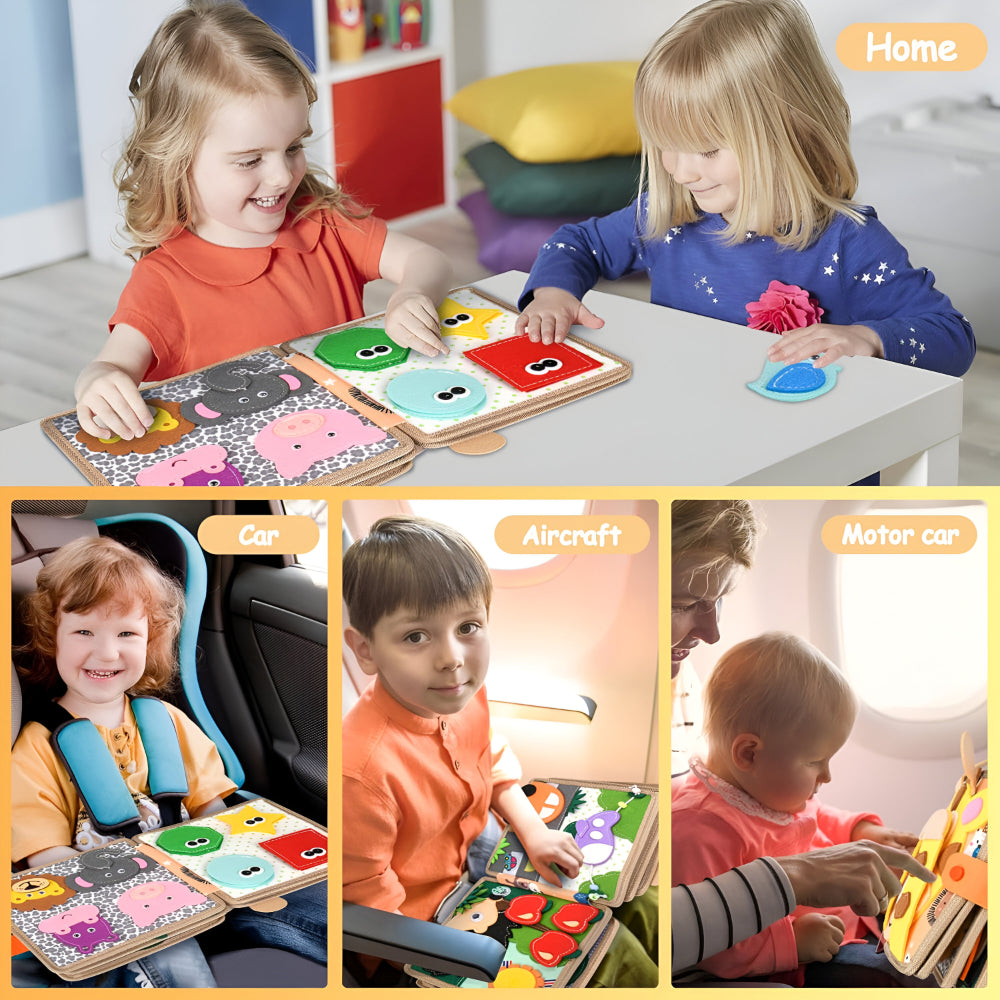 Baby Book Learning Sensory Activity Toddler Quiet Pages Toy