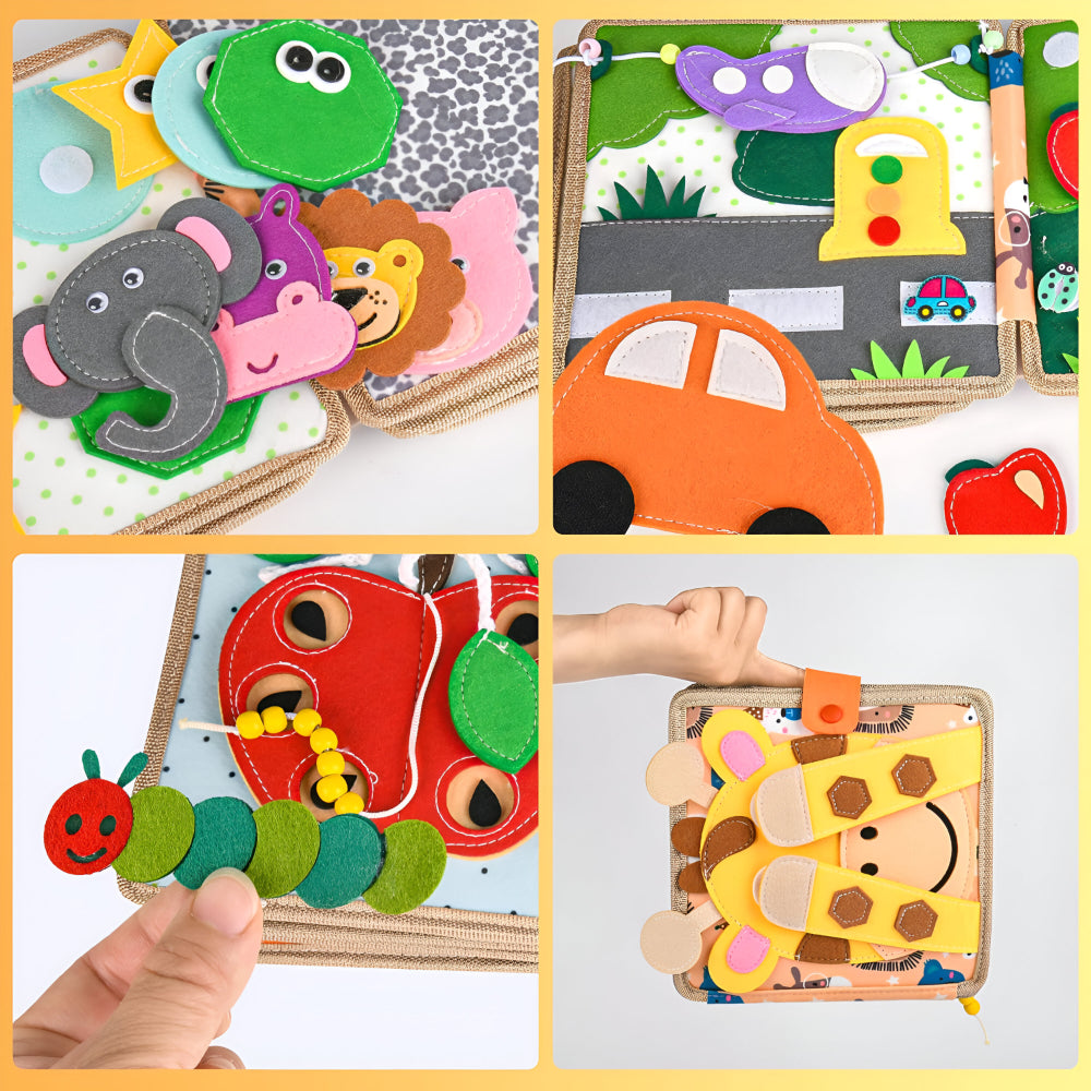 Baby Book Learning Sensory Activity Toddler Quiet Pages Toy